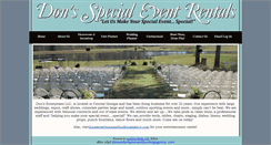 Desktop Screenshot of donsspecialevents.com